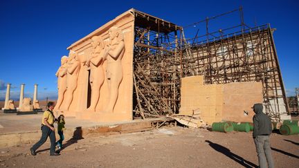 Décors de cinéma à Ouarzazate au Maroc, le 25 décembre 2010. (MAXPPP)