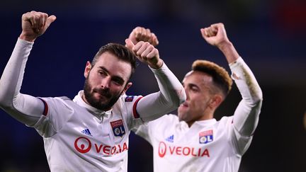 Les Lyonnais l'ont emporté (1-0) lors du huitième de finale aller de la Ligue des champions face à la Juventus Turin, le 26 février 2020. (FRANCK FIFE / AFP)