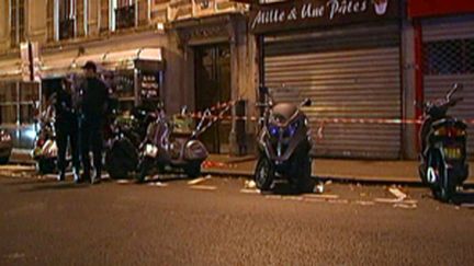 Rue Fontaine à Paris (9e), le site de la fusillade survenue dans la nuit du 27 au 28 novembre 2009 (France 2)