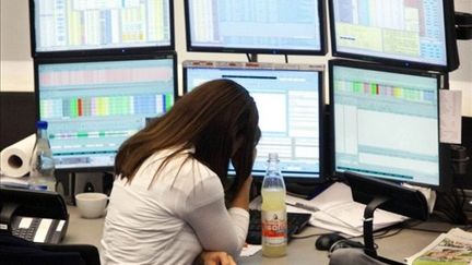 La bourse de Francfort (FRANK RUMPENHORST / DPA / AFP)