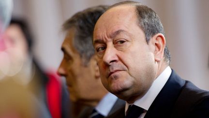 Bernard Squarcini, alors directeur central du renseignement intérieur, à Paris, le 17 janvier 2012. (MARTIN BUREAU / AFP)