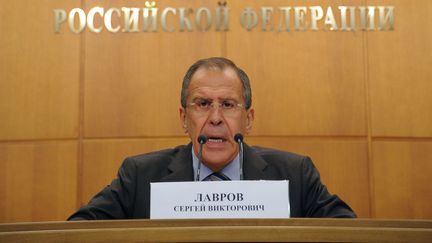 Le ministre des Affaires &eacute;trang&egrave;res Sergue&iuml; Lavrov &agrave; Moscou, le 8 juin. (ALEXANDER NEMENOV / AFP)