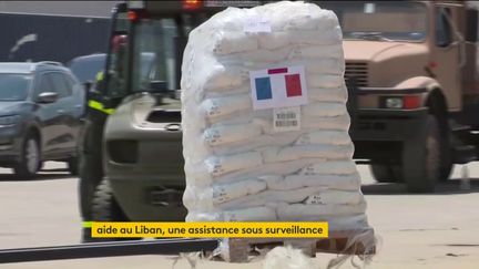 L'aide&nbsp;alimentaire française est arrivée au Liban (FRANCEINFO)