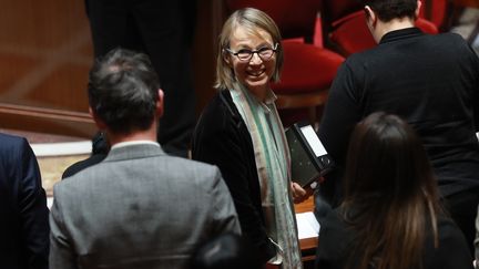 La ministre de la Culture, Françoise Nyssen, le 6 mars 2018 à l'Assemblée nationale. (JACQUES DEMARTHON / AFP)