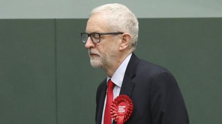 Le chef du parti travailliste, Jeremy Corbyn, le 13 décembre 2019 à Londres (Royaume-Uni). (ISABEL INFANTES / AFP)