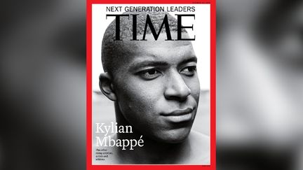 Kylian Mbappé est à la une du magazine américain "Time" du 11 octobre 2018. (TIME MAGAZINE / FRANCEINFO)