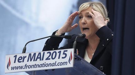  (Marine Le Pen lors de son discours du 1er mai à Paris © IP3 PRESS/MAXPPP)