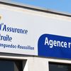 Le logo de l'Assurance-Retraite photographié, le 22 mars 2019, au Crès (Hérault).&nbsp;&nbsp; (PASCAL GUYOT / AFP)