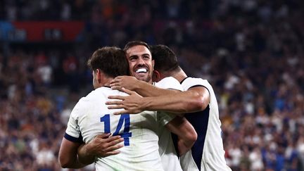 Le XV de France l'a emporté 27 à 13 contre les All Blacks lors du match d'ouverture du Mondial de rugby au Stade de France, le 8 septembre 2023. (ANNE-CHRISTINE POUJOULAT / AFP)