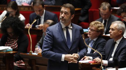 Le ministre de l'Intérieur Christophe Castaner, mardi 30 avril 2019 à l'Assemblée nationale. (FRANCOIS GUILLOT / AFP)