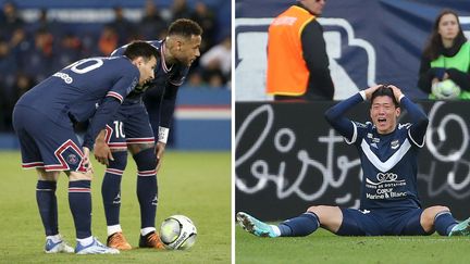 Au terme de la 33e journée de Ligue 1, le PSG pourrait être sacré champion de France et Bordeaux pourrait voir le maintien se compliquer. (JEAN CATUFFE / DPPI VIA AFP - ROMAIN PERROCHEAU / AFP)