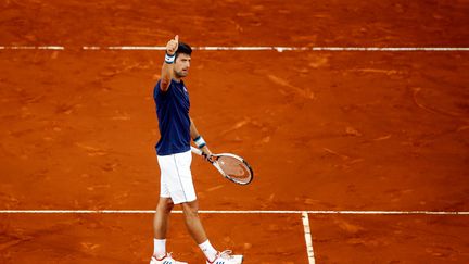 Le joueur serbe Novak Djokovic (OSCAR DEL POZO / AFP)