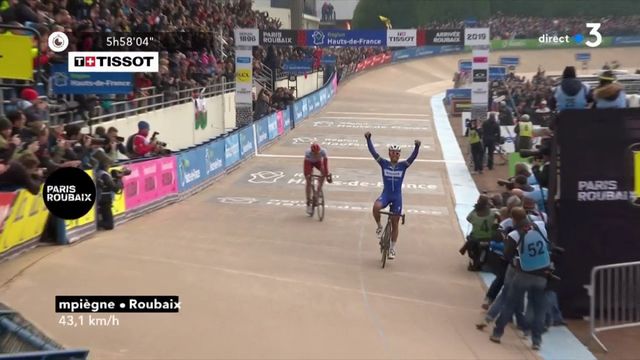 Le Belge Philippe Gilbert remporte la 177e édition du Paris-Roubaix