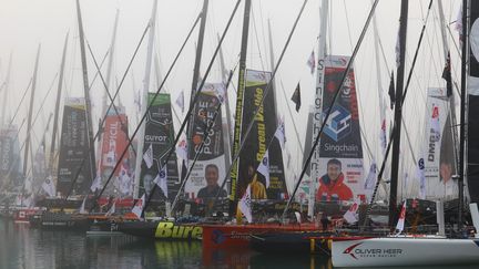 J-4 avant le départ du Vendée Globe aux Sables d'Olonne, le 6 novembre 2024. (HASLIN / MAXPPP)