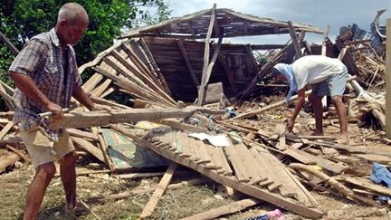 Une maison détruite par le séisme (AFP/ANDRES TERRERO)