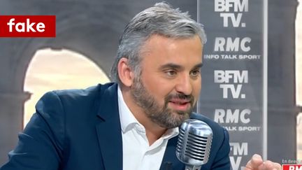 Alexis Corbière, député La France Insoumise et porte-parole de Jean-Luc Mélenchon, dans "Bourdin Direct" sur BFMTV et RMC, lundi 5 mars 2018. (BFMTV)