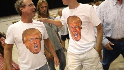 Des supporters de Donald Trump le 3 aout en Floride (Etats-Unis). (JOE RAEDLE / GETTY IMAGES NORTH AMERICA)