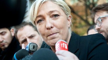 Marine Le Pen, à Washington, mercredi 2 novembre 2011. (NICHOLAS KAMM / AFP)