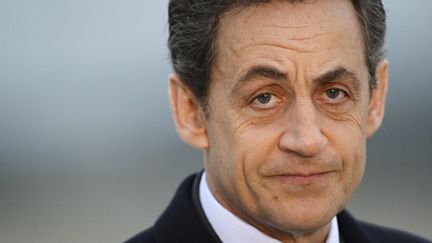 Nicolas Sarkozy, le 2 mars 2012. (THOMAS SAMSON / AFP)