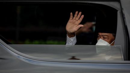 Le Premier ministre malaisien,&nbsp;Muhyiddin Yassin, le 16 août 2021, à&nbsp;Kuala Lumpur. (SYAIFUL REDZUAN / ANADOLU AGENCY / AFP)