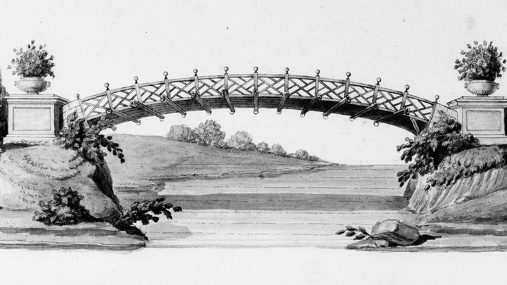 Le Pont aux Boules d'or créé par l'architecte Bélanger en 1784 (Conseil départemental de l'Essonne / Fondation Essonne mécénat)