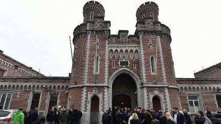 La prison de louvain lors de la grève des gardiens, en mai 2016. (AFP)