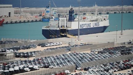 Terminal de l'usine Renault dans le port de Tanger, entre Méditerranée et Atlantique, Europe et Afrique. (AFP/Fadel Senna)