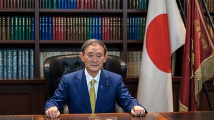 Yoshihide Suga, nouveau Premier ministre japonais.&nbsp; (NICOLAS DATICHE / POOL)