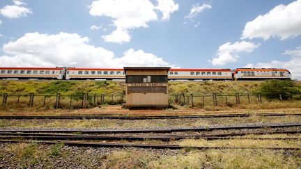 Le Standard Gauge Railway&nbsp;traverse le&nbsp;Kenya, le 13 février 2019. (BAZ RATNER / REUTERS)