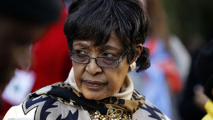 Winnie Madikizela-Mandela, l'ex-&eacute;pouse de l'ancien pr&eacute;sident sud-africain Nelson Mandela, le 29 juin 2012 &agrave; Midrand, au nord de&nbsp;Johannesbourg. ( SIPHIWE SIBEKO / REUTERS)