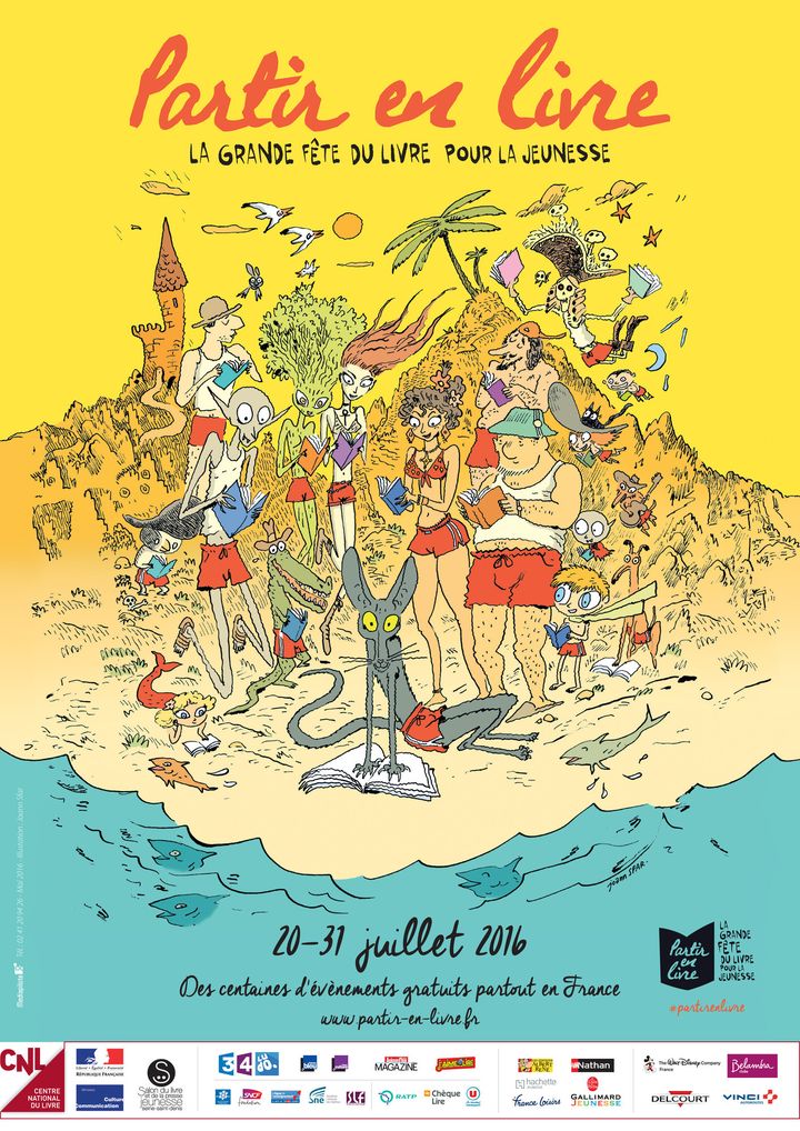 Partir en livre : l'affiche de Joann Sfar
 (Joann Sfar/CNL)