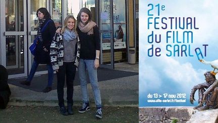 Ambre Mouyna et Louise Lebovici, deux lycéennes heureuses  au festival du film de Sarlat
 (Jeanne de Bergevin)