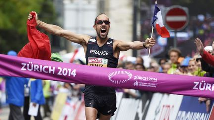 Yohann Diniz a survolé le 50km marche!  (MICHAEL BUHOLZER / AFP)