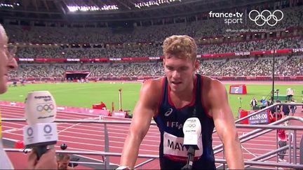 Gêné par une douleur au dos en début de journée, Kevin Mayer se satisfait d'avoir "trouvé la solution" pour signer un grand concours de saut en hauteur.