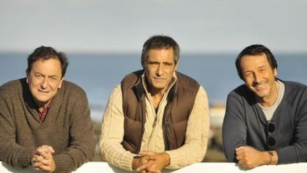 Wladimir Yordanoff, G&eacute;rard Lanvin et Jean-Hugues Anglade dans&nbsp;"Amiti&eacute;s sinc&egrave;res",&nbsp;de Stephan Archinard et Fran&ccedil;ois Pr&eacute;v&ocirc;t-Leygonie, au cin&eacute;ma le 30 janvier 2013. (LILO / SIPA )