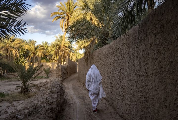 La ville de Figuig est réputée pour ses constructions et son système d'irrigation de la palmeraie. (FADEL SENNA / AFP)