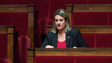 La députée LREM de la Nièvre Perrine Goulet, le 30 janvier 2018 à l'Assemblée nationale. (MAXPPP)