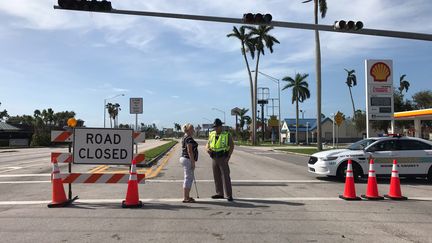 Homestead (Floride), le 11 septembre 2017. Au bout de la route, le pont qui permet d'accéder&nbsp;à l'archipel des Keys. (GREGORY PHILIPPS / RADIO FRANCE)