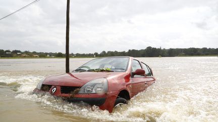 Des inondations dans le Gard, samedi 10 octobre. (BRUNO SOUILLARD / MAXPPP)