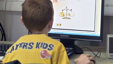 Un enfant se sert d'un logiciel de soutien scolaire (AFP/ AFP/MYCHELE DANIAU)