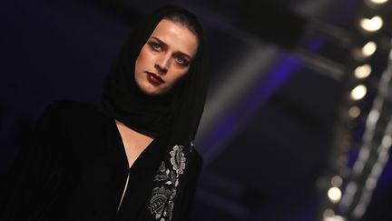 Zoe Eckett, Arab Fashion week, mai 2017 à Dubaï
 (KARIM SAHIB / AFP)