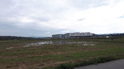 Le centre hospitalier de Carcassonne le 17 octobre 2018. (BENJAMIN MATHIEU / RADIO FRANCE)