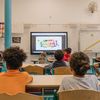 Dans une école de Suresnes (Hauts-de-Seine), le 4 septembre 2023, jour de la rentrée des classes. (ROMAIN DE SIGALAS / AFP)