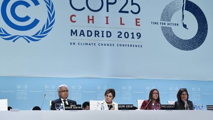 La COP25 s'est achevée dimanche 15 décembre 2019 à Madrid (Espagne) sans avancée majeure dans la lutte contre le réchauffement climatique.&nbsp; (OSCAR DEL POZO / AFP)