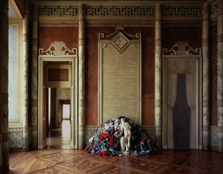 "Venere degli stracci" de Michelangelo Pistoletto, 1967, reproduction de Vénus en ciment recouvert de mica et de chiffons. (PAOLO PELLION)