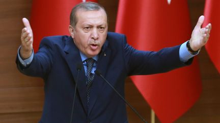 Le président turc Recep Tayyip Erdogan, lors d'un discours, à Ankara, le 29 septembre 2016. (ADEM ALTAN / AFP)