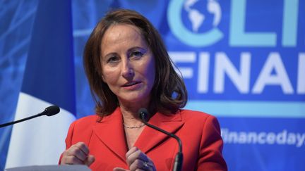 Ségolène Royal, lors du "One Planet Summit" à Paris le 11 décembre 2017. (ERIC PIERMONT / AFP)