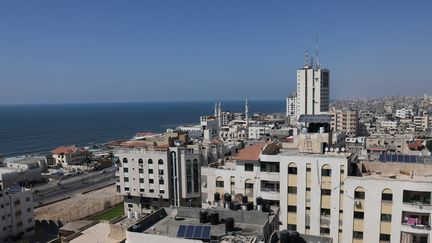 La ville de Gaza, dans l'enclave palestinienne du même nom, le 27 juillet 2021. (SAID KHATIB / AFP)