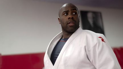 Teddy Riner lors d'un entraînement à Rio de Janeiro, au Brésil, le 15 février 2023. (MAURO PIMENTEL / AFP)