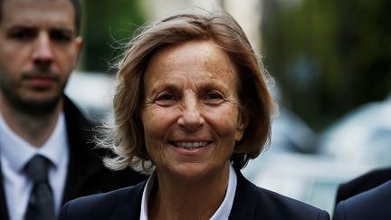 La centriste Marielle de Sarnez&nbsp;samedi 13 mai, au musée du Quai Branly à Paris, pour la journée de formation des candidats aux législatives de La République En Marche. (CHARLY TRIBALLEAU / AFP)